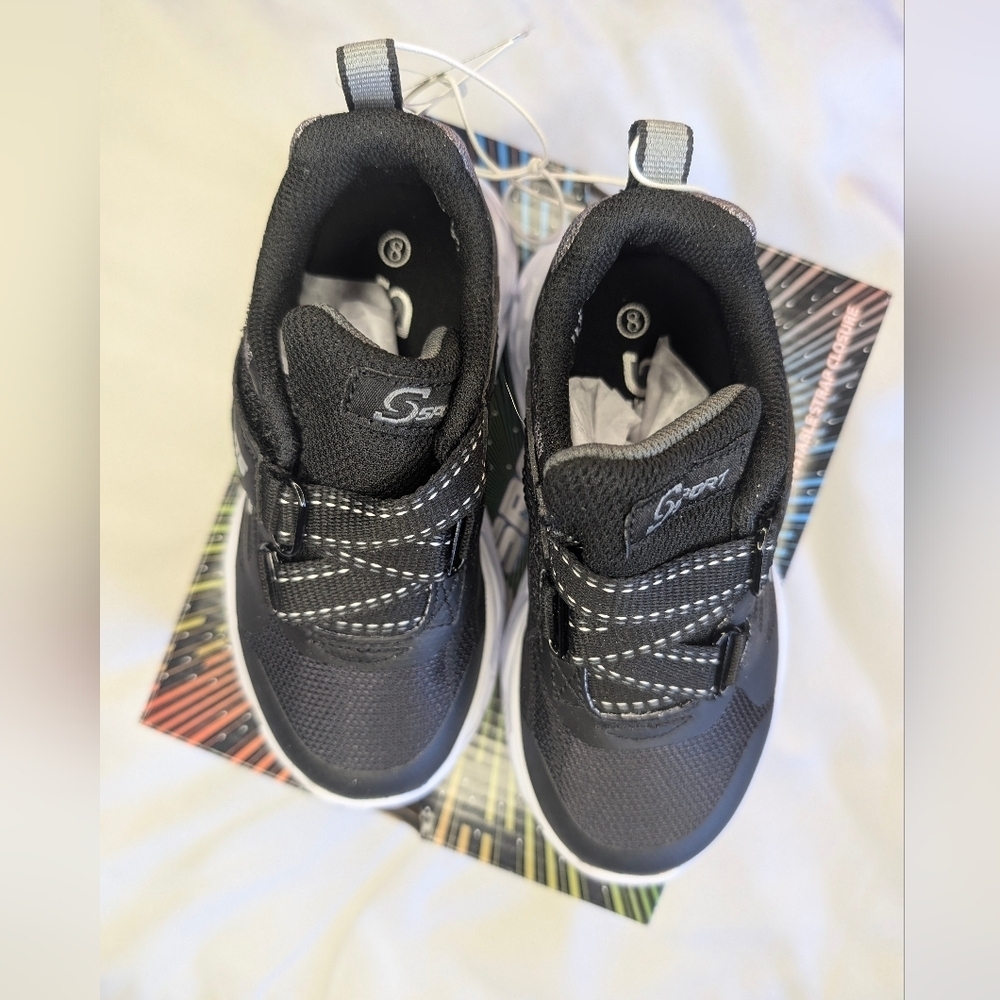 Sporto Kids Black Sneakers - Picture 2 of 4